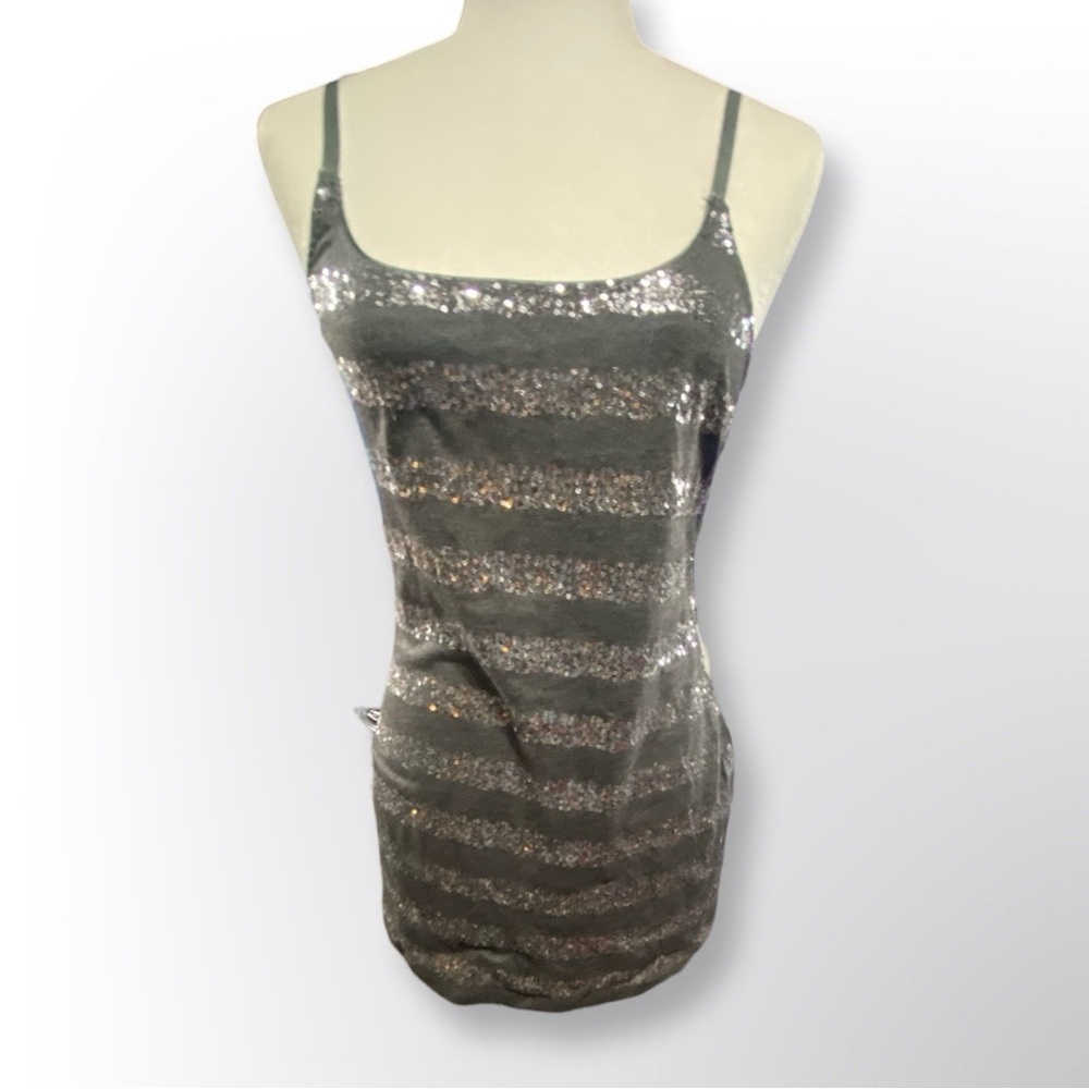 Vintage Daytrip Sequin Tank - Early 2000s Glam, Medium
